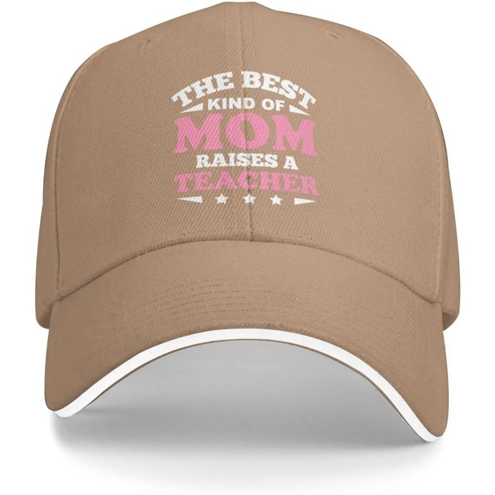 Die beste Art von Mutter erzieht einen Lehrer Baseballkappe Polyester Lässig Verstellbar Erwachsenenhut