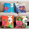 Poszewka na poduszkę Anime A-AppleS And Onion Premium Komfort Odwracana Poszewka na Poduszkę - Wzór Dwa w Jednym do Każdego Pomieszczenia i Wnętrza Samochodu