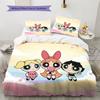Rainbow The Powerpuff Girls Bedding Set, 1 Duvet Cover & 2 Pillowcases, Colorful Home Decor, Perfect Gift