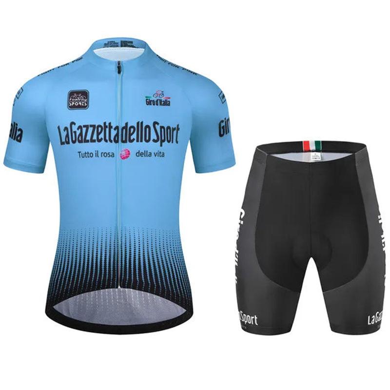 

2026 Cycling Uniform Tour De France Short-sleeved Suit Dispersion Speed Dry Breathable Bike Cycling Event Cycling Uniform M