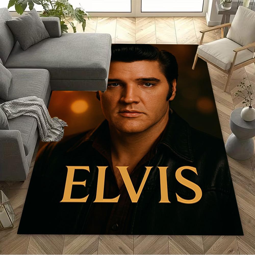 Elvis Presley's Legacy Carpet Suitable for Playrooms Foyer Bedrooms Dining Room Anti-slip Rug Anime Office Decor Birthday/Christmas Gift