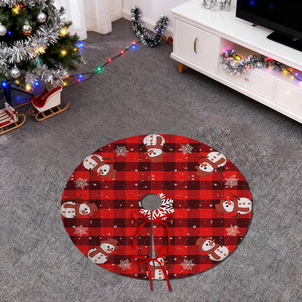 Christmas Tree Skirt 90 Cm Round Christmas Tree Skirt Christmas Tree Skirt Christmas Tree Rug Round For Christmas Decorations Under The Christmas Tree