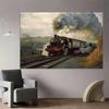 2D plane, 1 piece of retro-themed background fabric for train tracks, suitable for party photo backgrounds and birthday parties