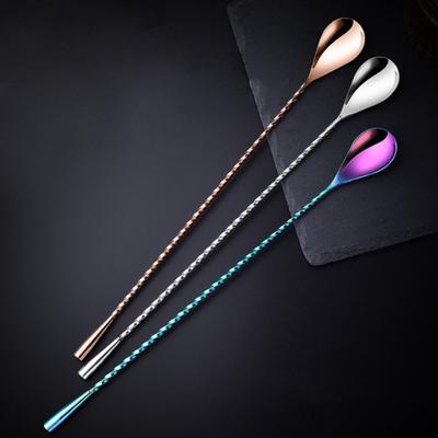 Miešacia lyžica Dlhá rukoväť Miešacia lyžička Jednoduché čistenie Hladký povrch Nerezová dezertná lyžička na doma