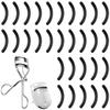Eyelash Curler Replacement and Reusable Silicone Pads for Eyelash Pads, 30-Pack. Flexible, Elastic, Durable, Curlers. Black.