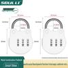 Compact Student Combination Padlock for Suitcases, Backpacks, Lockers, and Cabinets