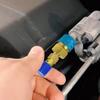 Quick Coupler Adapter 1 Pair High-low Conversion Adapters Truck Conditioner Adapter Fittings For Conditioner Hose Copper