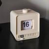 Mini Size Perpetual Calendar Push Flip Mechanism Page Turning Calendar  Office Desk