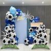 2er-Pack Medium Stehende Fußball-Haufen Folienballons Perfekt für Fußball-Mottoparty-Dekorationen und Weltmeisterschaftsfeiern