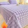 2026 Super Soft Throw Blanket Lavender Premium Silky Flannel Fleece 3D Clouds Stylish Jacquard Lightweight Bed Blanket All Season Use