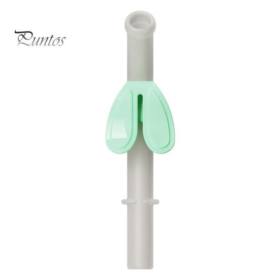 Adjustable Rabbit Buckle Silicone Drinking Straw Children Baby Supplementary Food Porridge Soup Assist Water Cup Straw for Kids