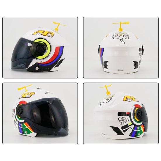 Kreative Motorrad Sicherheit Helm Saugnapf Propeller Drehbare Windmühle Dekor