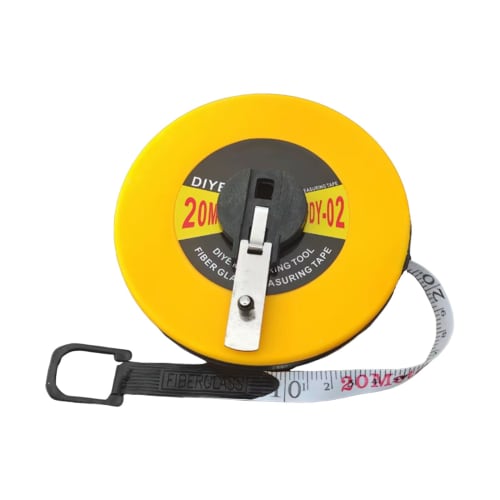 YUWENW 20 Meter Fiberglass Tape Measure, 1 Set, Fiberglass Tape Scale, for Home, Industrial, and School Use