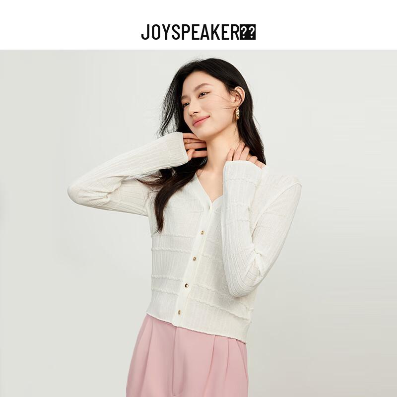 

JOY SPEAKER Women s Short V-Neck Long Sleeve Knitted Cardigan L