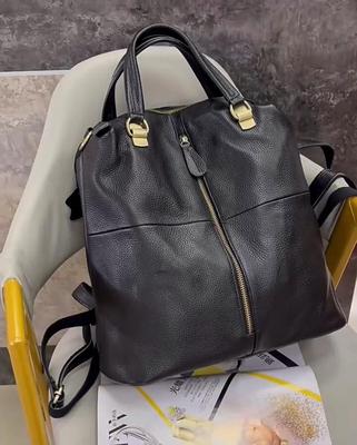 Echtleder-Rucksack für Damen, Umhängetasche, multifunktionaler Studenten-Rucksack, wasserdichter Damen-Rucksack, lässige Reisetasche