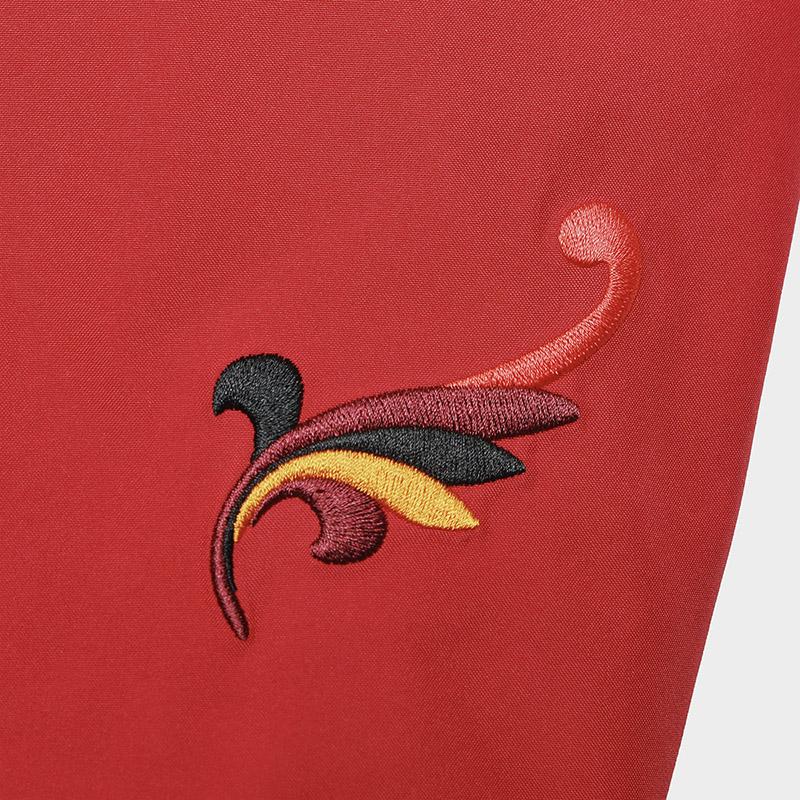 FILA Fleece Hooded Warm Two-Piece Set Waterproof Jacket Men Outerwear Dark-Rose A11M517728FWI