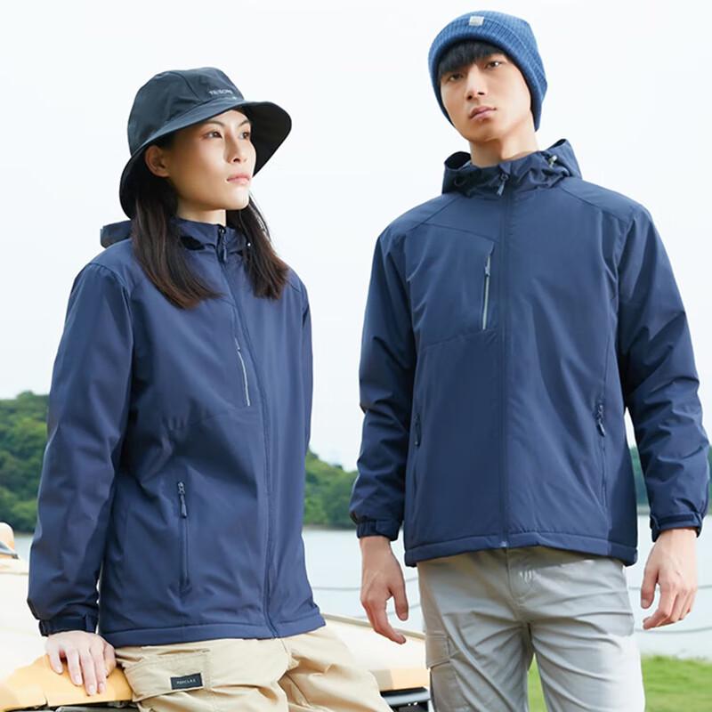 Unisex Outdoor Hooded Windbreaker Jacket 4XL