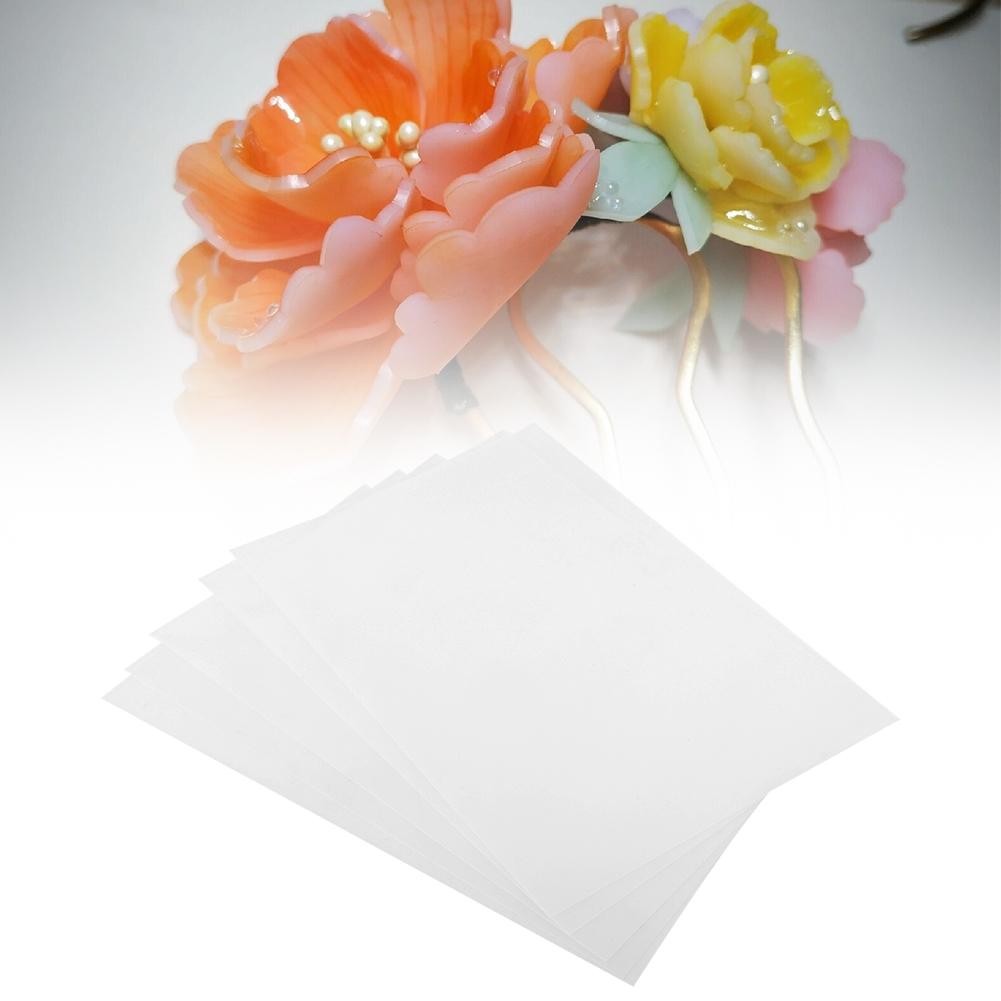 5 шт. Термоусадочный лист Полупрозрачная термоусадочная пленка Бумага для DIY Украшения для заколки 20,3x27,8 см