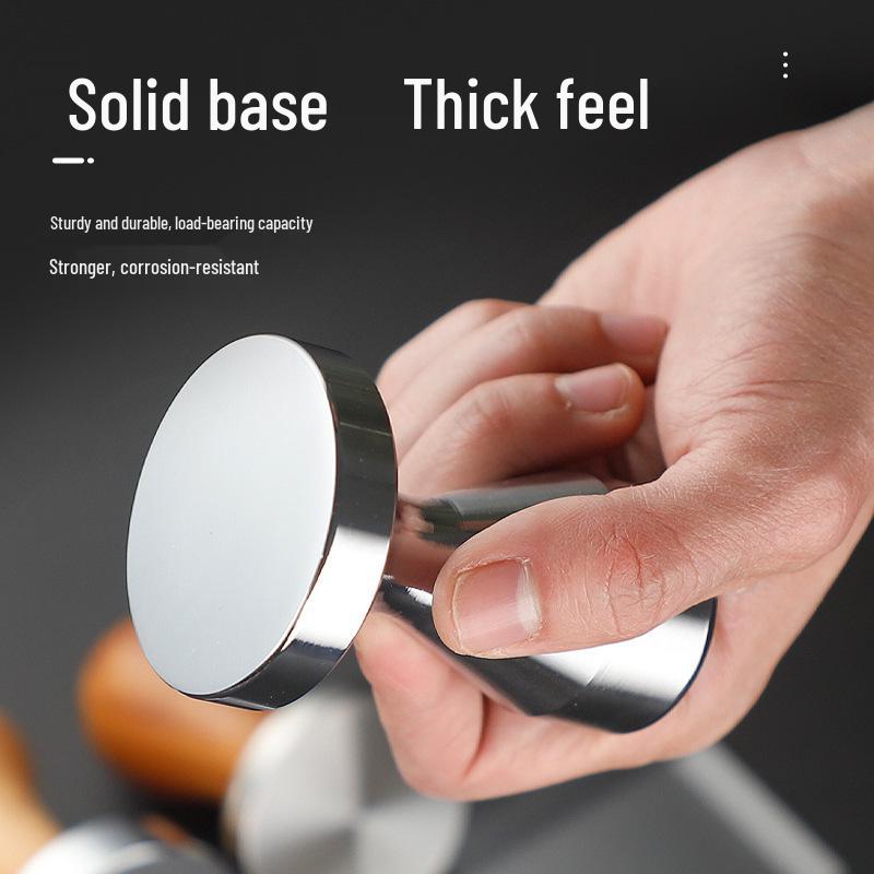 Electroplated Stainless Steel Coffee Tamper for Espresso Machines (51/53/58mm)