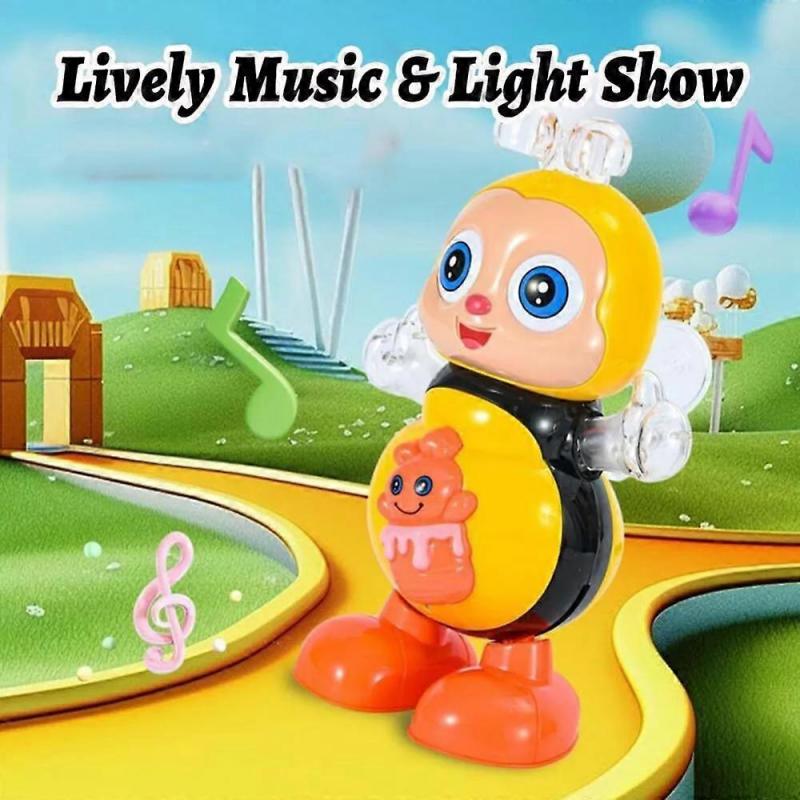 Musical Dancing Bee Electronic Cartoon Bee Preschool Learning Toys for Kids Gift