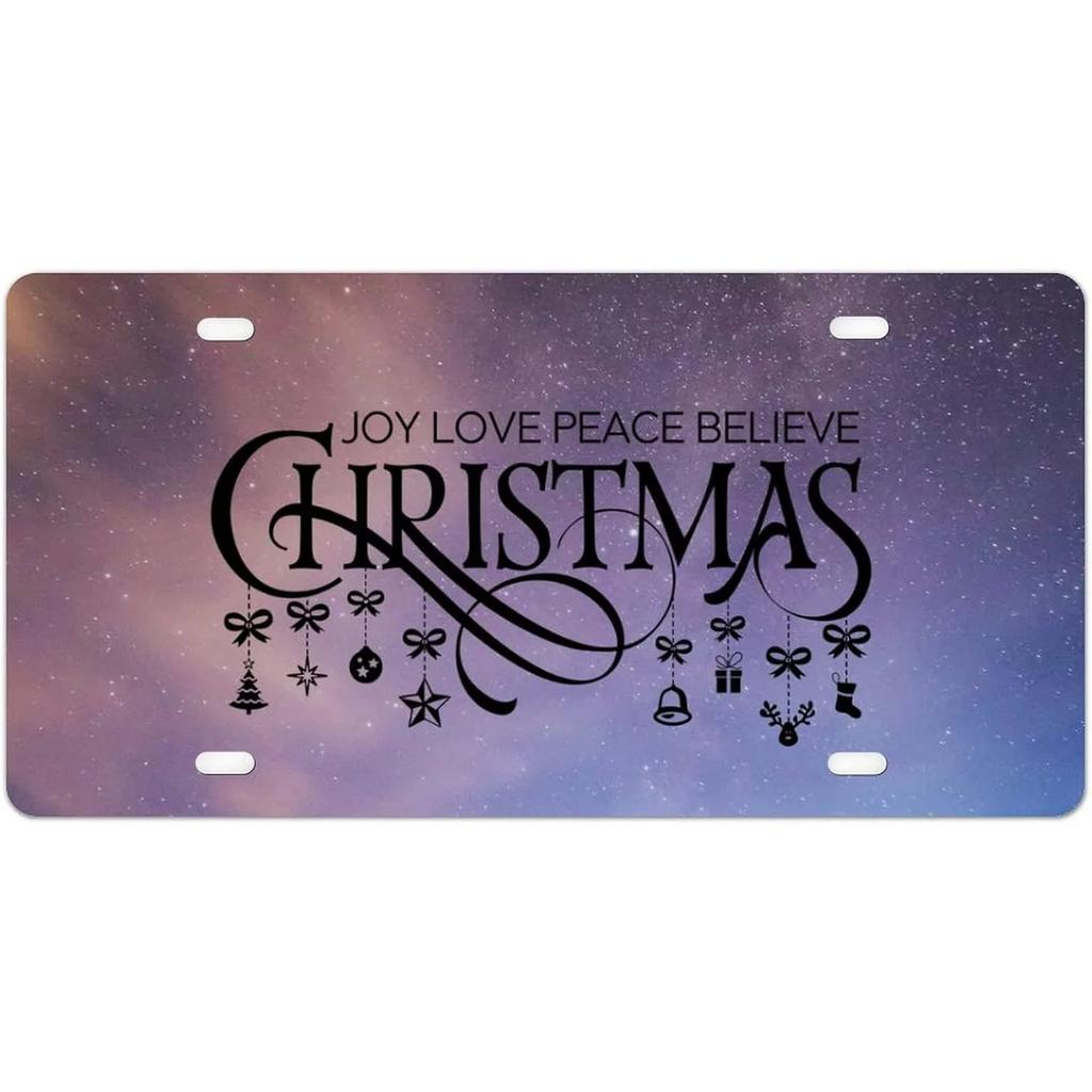 License Plates Sant Claus Metal Tin Signs for Wall Decoration Vintage Tags Metal Automotive Signs For Cafe Bar Club Garage Pu