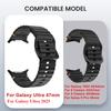 Original Strap for Samsung Galaxy Watch Ultra 2025 Silicone Bracelet for Galaxy Watch Ultra/7 6 5 4 44mm 40mm 4/6Classic Band
