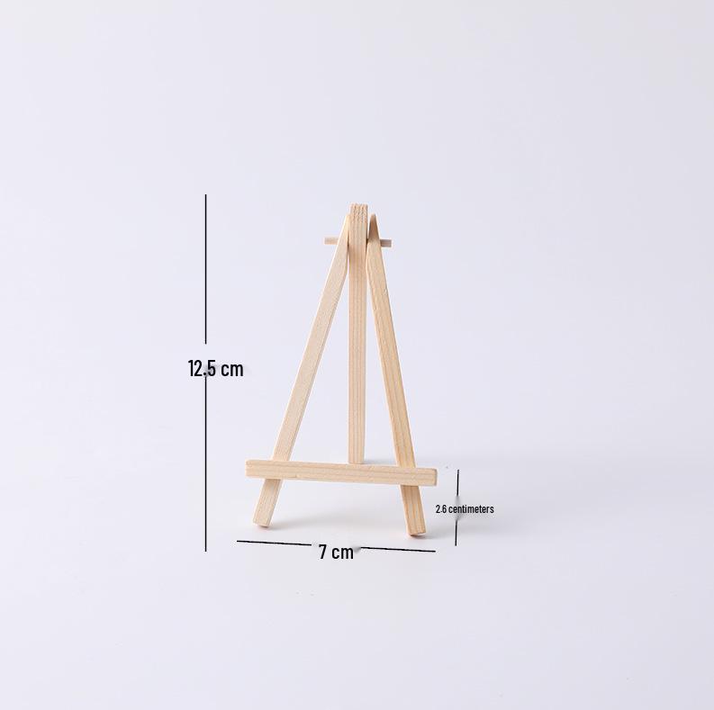 Children's Mini Folding Wooden Easel Tripod for Tabletop Art Display