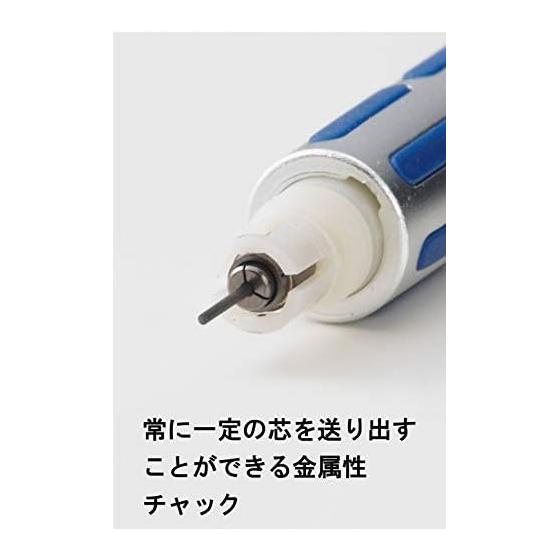 Pentel Graph 1000 CS Mechanical Pencil, Blue, 0.5mm, Drafting Pencil, Low-Center-of-Gravity Design, 4mm Tip Pipe