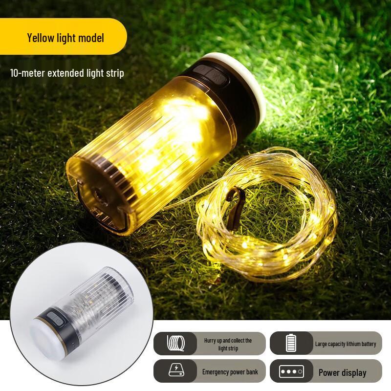 

Portable Waterproof Camping Measuring Tape String Light