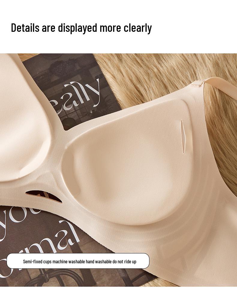 Seamless Wire-Free Bra: Soft, Breathable, Side Support for Beautiful Back and Enhanced Small Bust.