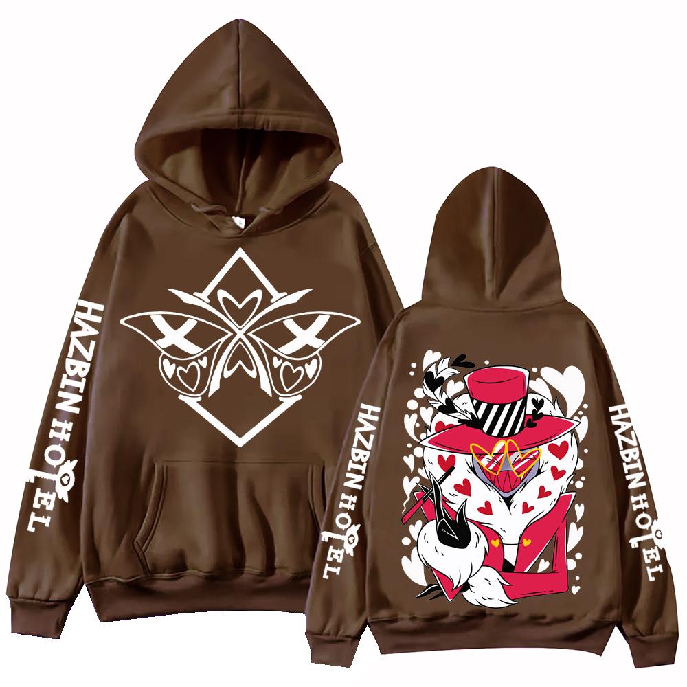 Hazbin Hotel Grafikdesign Hoodie Mann Frau Harajuku Langarm Pullover Tops Sweatshirt Geschenk