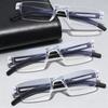 1/3/4pcs Rimless Reading Glasses Neutral Business Glasses Anti Blue Light Magnification Presbyopic Glasses 1.0 1.5 2.0 2.5 3.0