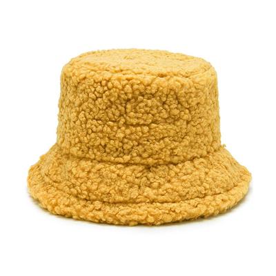Women's New Versatile Net Red Lamb Hair Fisherman Hat Hat Solid Autumn/Winter Classic Color Bas G6Q6