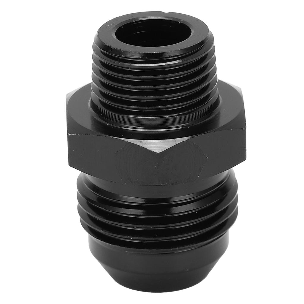 Straight Adapter 10 AN To 3 8 NPT Black Anodized 6061‑T6 Aluminum for Most Fluids