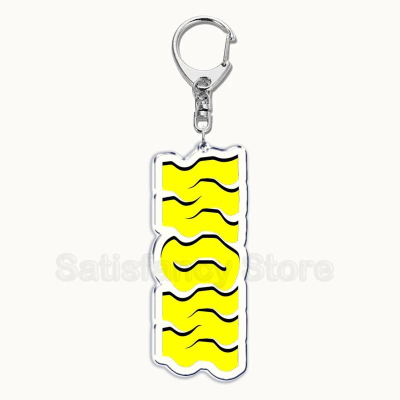 Lil Peep Rapper Acrylic Key Chain Pendant Key Ring Crybaby Hellboy Love Yikes Keychains Keyring for Bag Pendant Jewelry Gifts