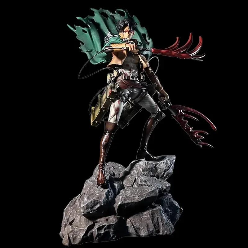Attack on Titan Anime Mystery Box Shingeki no Kyojin Collectible Figurines Set Eren Ackerman Mikasa Levi Desktop Decor Action