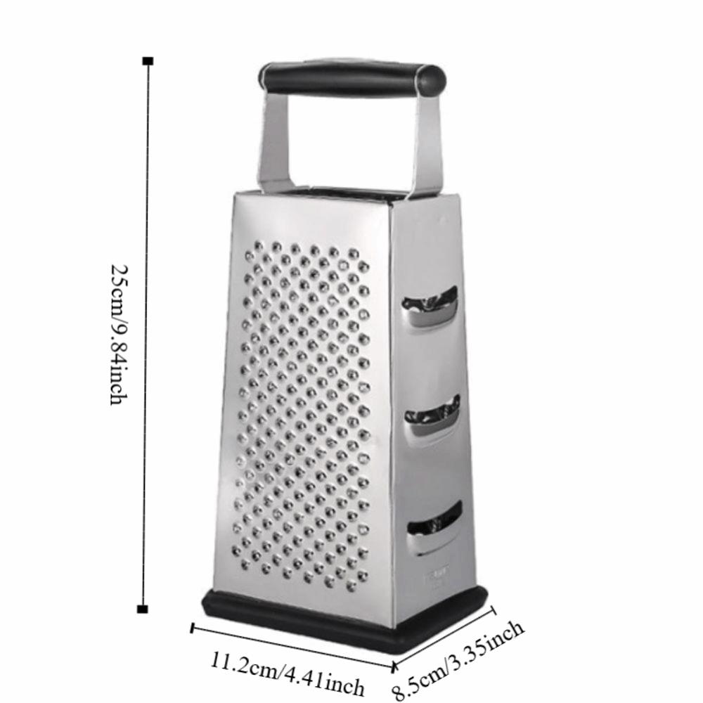 Stainless Steel 4-Sided Cheese Grater Tower Multifunctional Vegetable Shredder  Cooking