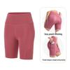 Women's Quick Dry High Waist Yoga Shorts with Side Pocket In Peach