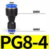 1PC PU PG Pneumatický rychlospojka Plastová hadice Vzduchová trubka 4 6 8mm 10mm 12mm 14mm 16mm Přímá Redukující plyn Rychlé připojení