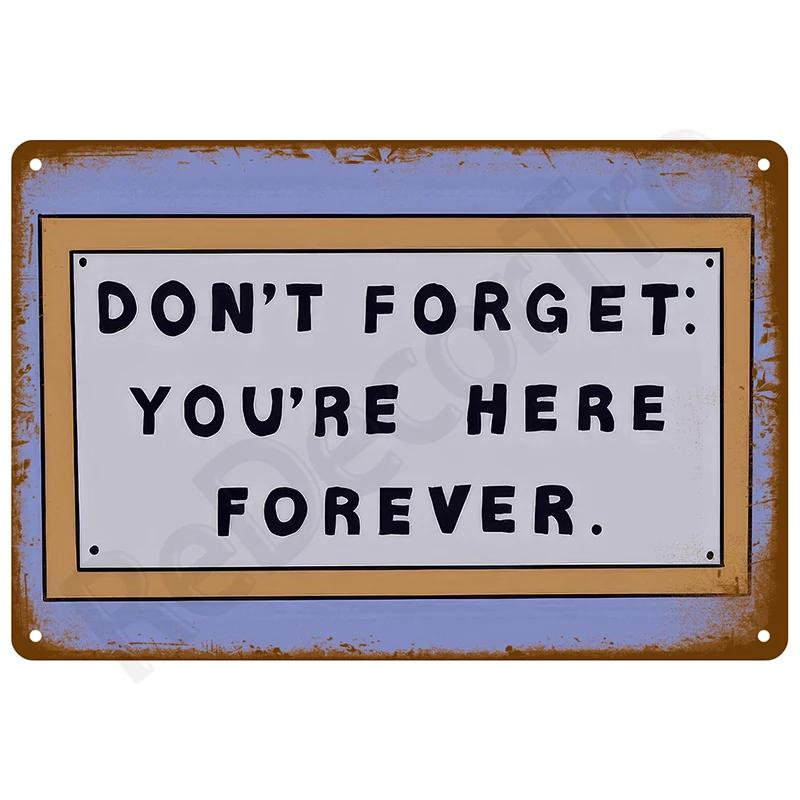 Vintage Metal Tin Sign Retro Wall Art for Home Bar Indoor Outdoor Decor