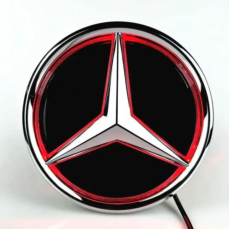 

For Mercedes Benz Car Front Grill Logo Light LED Badge Sticker Luminous Decorative Light For Mercedes Benz A B C GLK GLE W205 W2 w253