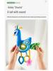 Happy Monkey Baby Stroller Pendant: Rotating Animal Rattle & Teether Toy