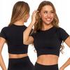Women's Short Sleeve Top T-Shirt MORAJ L/XL BLACK