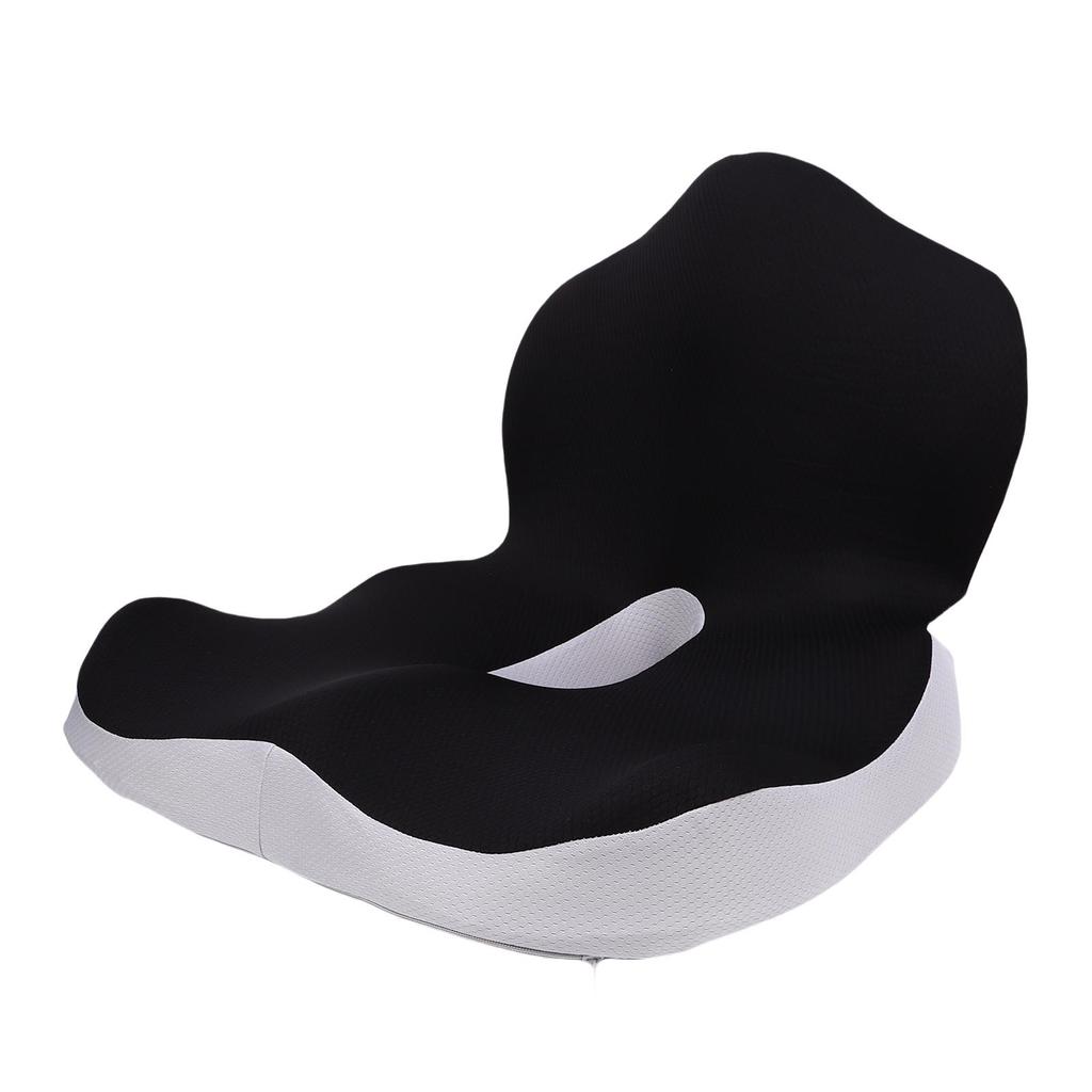 Seat Cushion and Lumbar Support Pillow One Piece Back Support   Chair Cushion with Removable Washable Cover