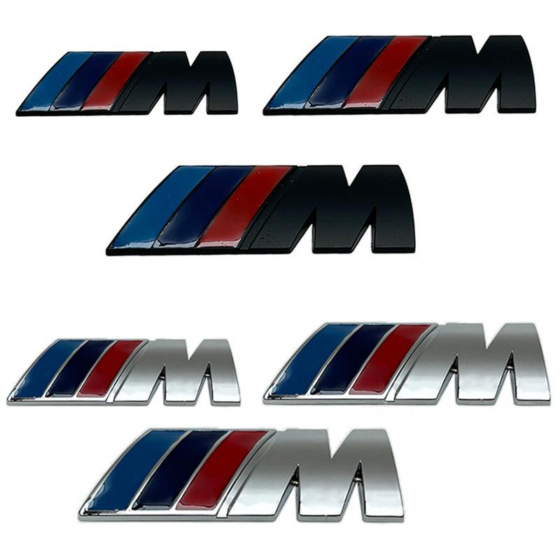 Grilă și Autocolant Aripă Compatibile cu Logo M pentru BMW: Seriile 1, 3, 4, 5, X1, X3, X5