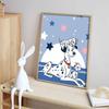 DIY Diamond Painting The Spotted Dog and His Son Cross Stitch Kit Mosaic Art Diamond Painting Full Circle Diamond Home Decoration