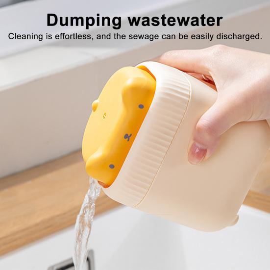 Soap Dispenser Cartoon Cat Design Liquid Dispensing Dishwashing Liquid Push Box Quick Drain