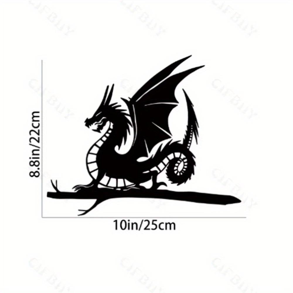 Steel Silhouette Wall Art Bird Dog Dragon Fairy Outdoor Metal Sculpture Decor
