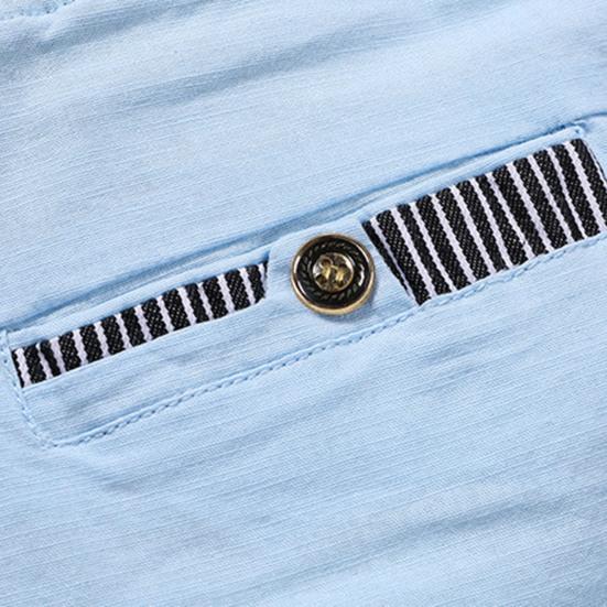 Sommer Herren Elastischer Bund Einfarbig Allround Taschen Kordelzug Mittelhohe Shorts für den Urlaub