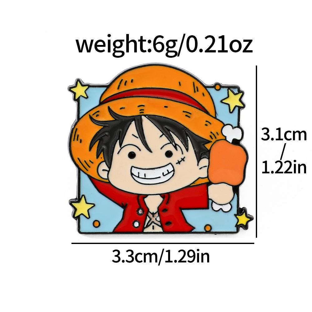191 Spot ONE PIECE Brooch Riman Metal Badge Luffy Pirates One Piece Pin Accessories